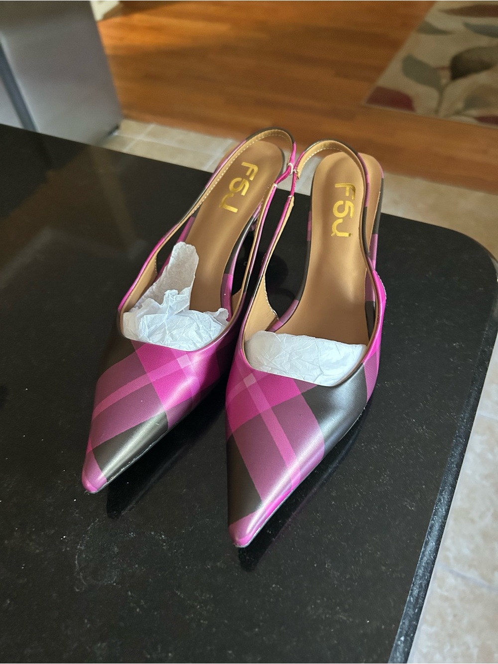 FSJ Kittenheel Slingbacks